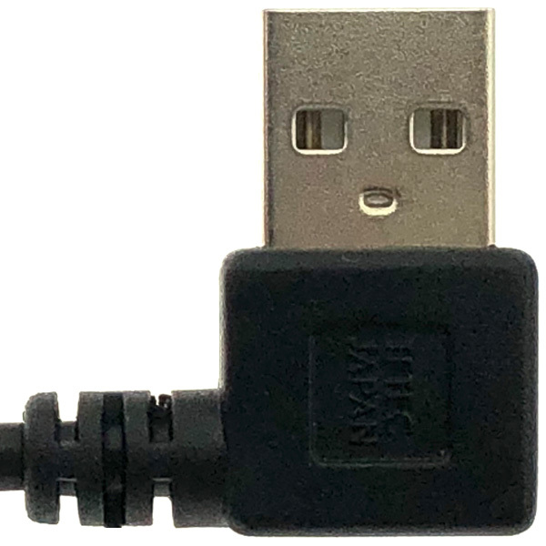 USB A type 左L プラグ オス